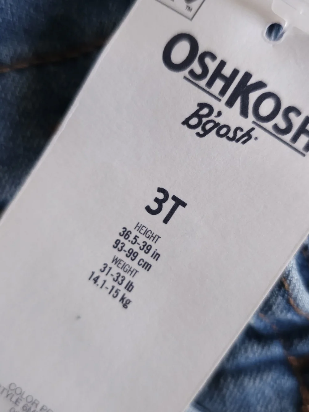 OshKosh Polka Dot Denim Overalls - Blue 3T